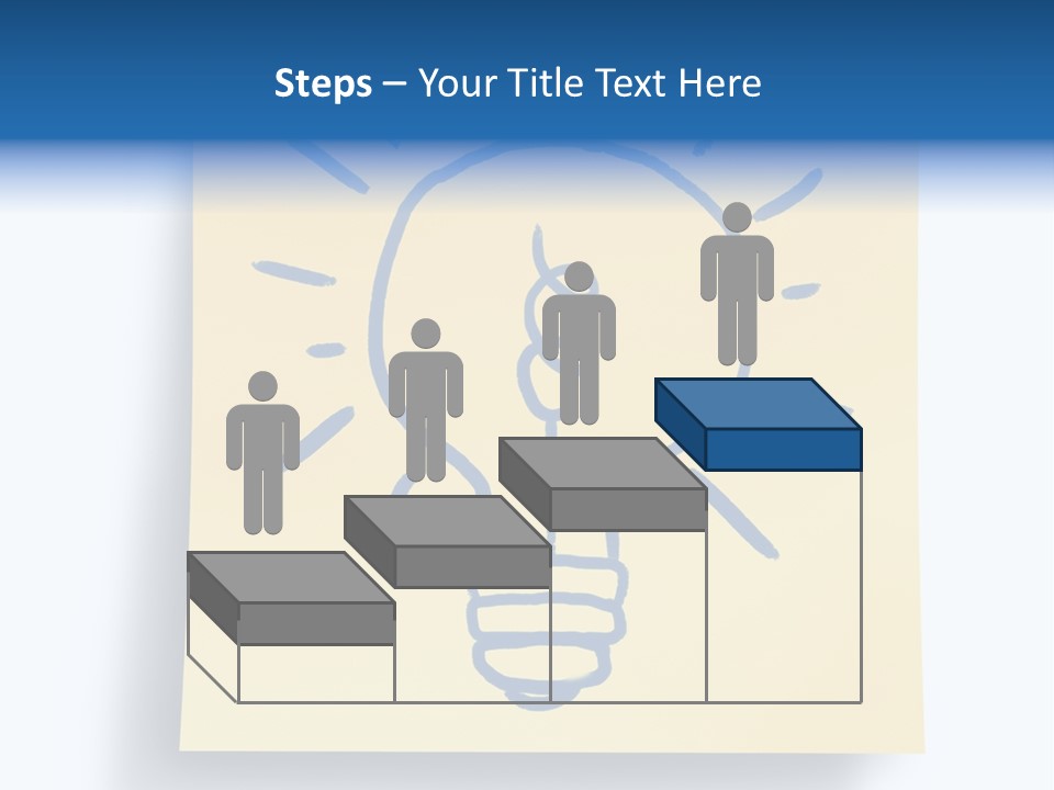 A Piece Of Paper With A Drawing Of A Light Bulb On It PowerPoint Template