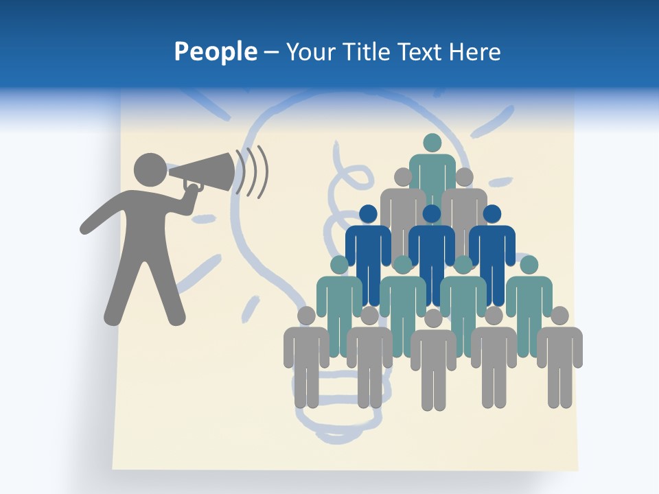 A Piece Of Paper With A Drawing Of A Light Bulb On It PowerPoint Template