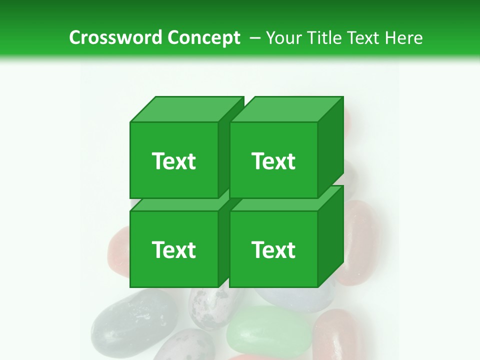 Isolated Fruit Blue PowerPoint Template