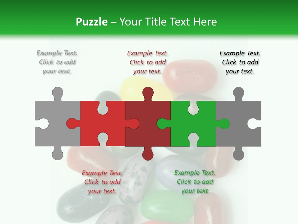 Isolated Fruit Blue PowerPoint Template