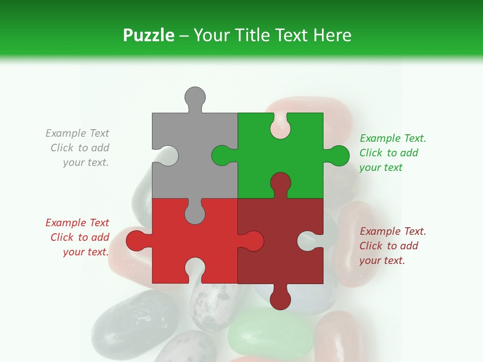 Isolated Fruit Blue PowerPoint Template