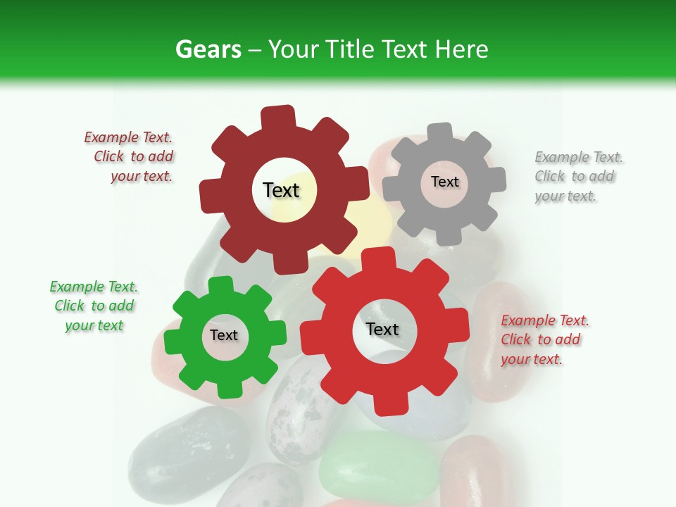 Isolated Fruit Blue PowerPoint Template