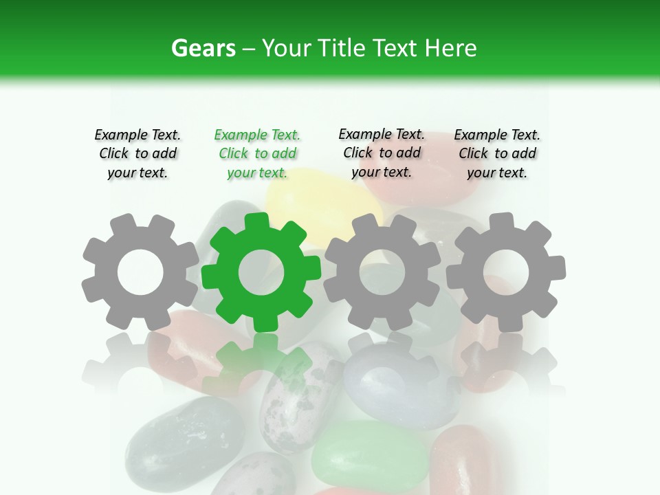 Isolated Fruit Blue PowerPoint Template