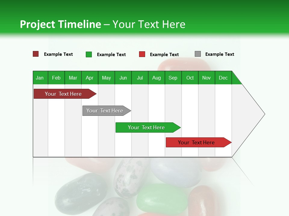 Isolated Fruit Blue PowerPoint Template