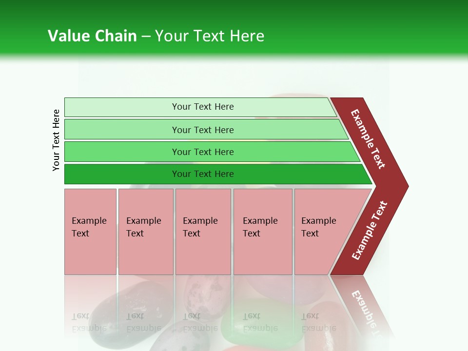 Isolated Fruit Blue PowerPoint Template