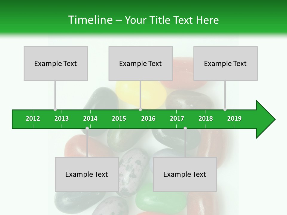 Isolated Fruit Blue PowerPoint Template