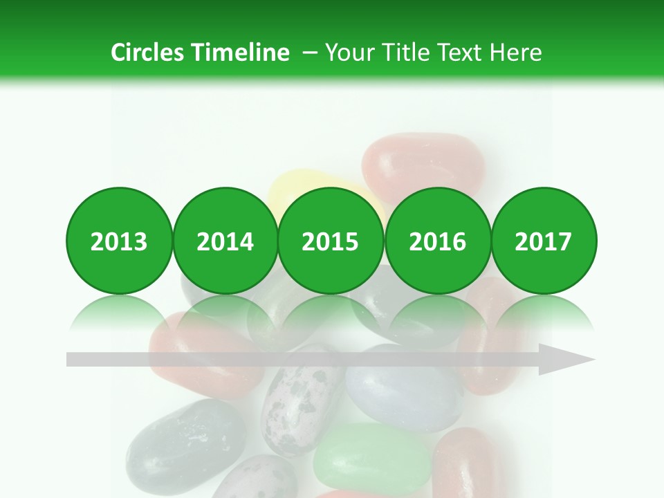 Isolated Fruit Blue PowerPoint Template