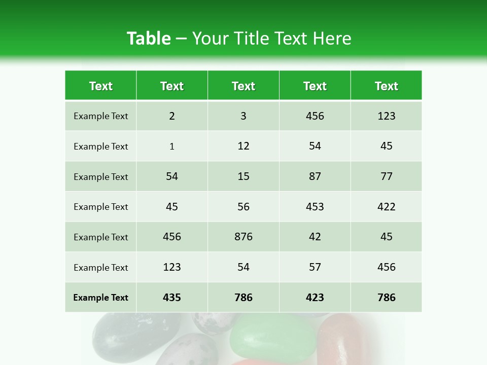 Isolated Fruit Blue PowerPoint Template