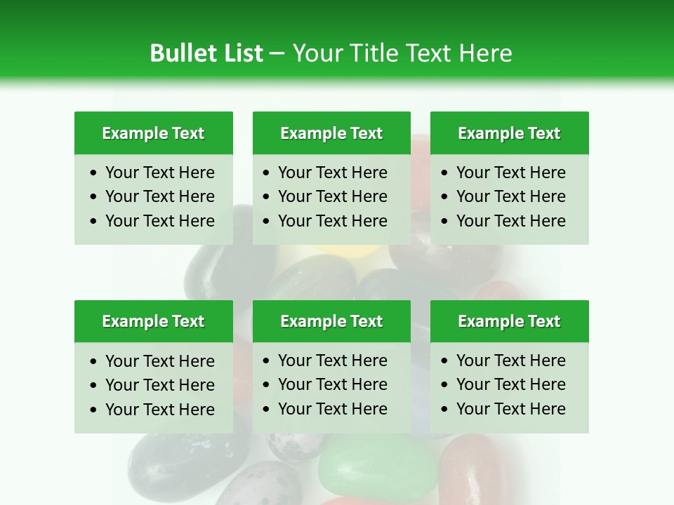 Isolated Fruit Blue PowerPoint Template