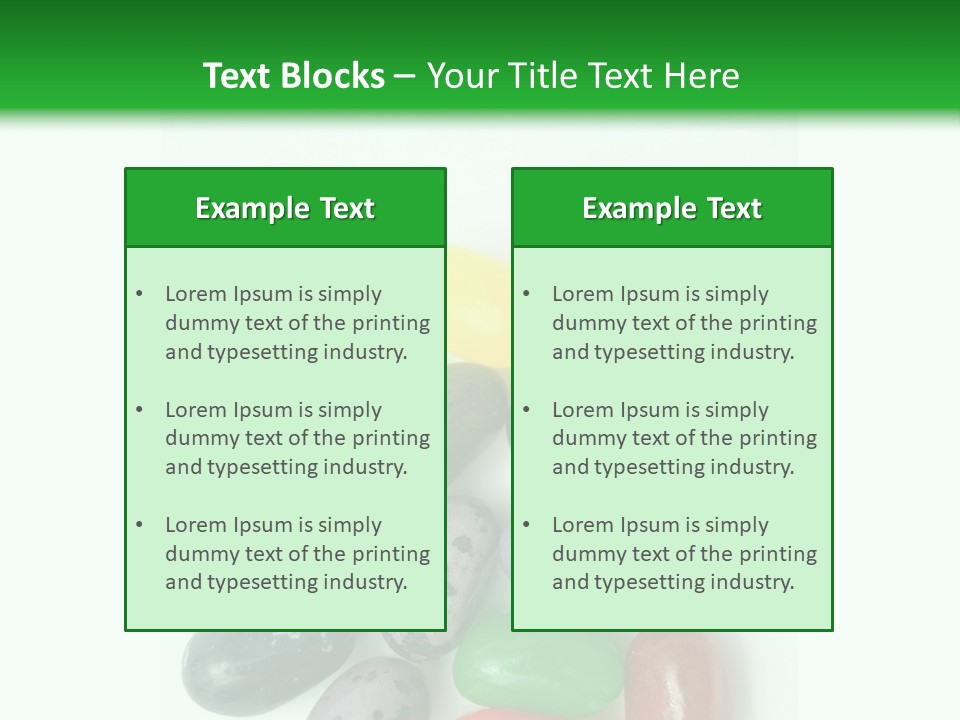 Isolated Fruit Blue PowerPoint Template