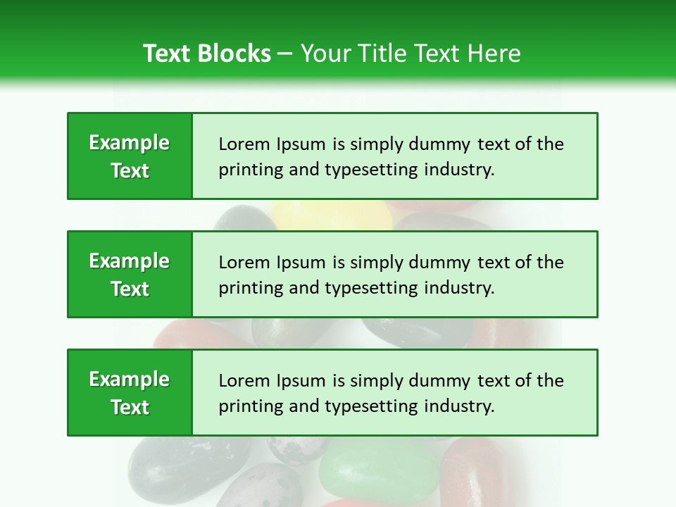 Isolated Fruit Blue PowerPoint Template