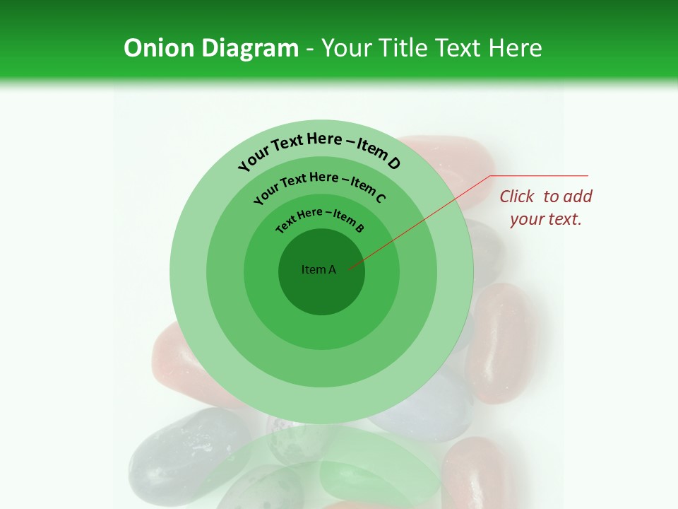 Isolated Fruit Blue PowerPoint Template