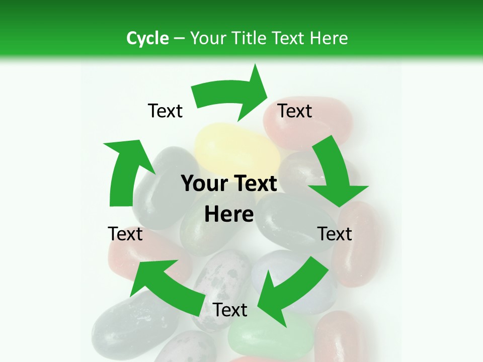 Isolated Fruit Blue PowerPoint Template