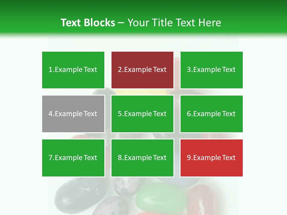 Isolated Fruit Blue PowerPoint Template