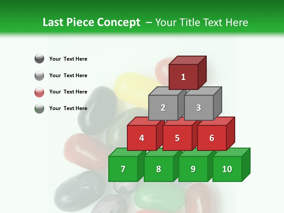 Isolated Fruit Blue PowerPoint Template