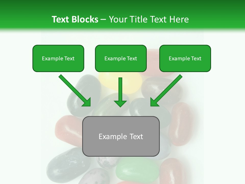 Isolated Fruit Blue PowerPoint Template