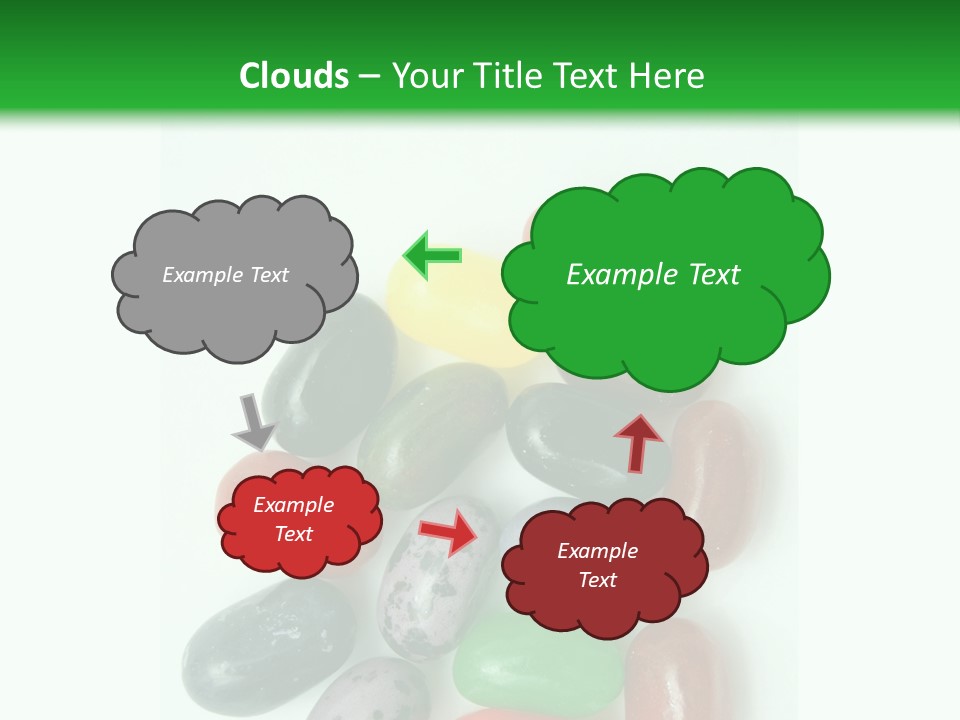Isolated Fruit Blue PowerPoint Template