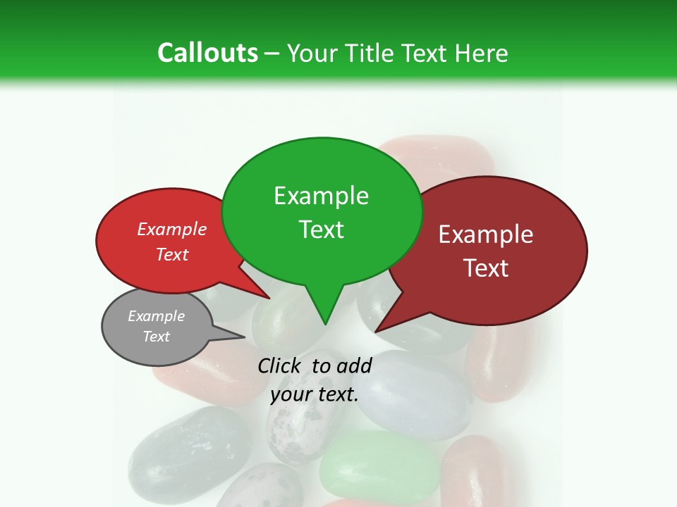 Isolated Fruit Blue PowerPoint Template