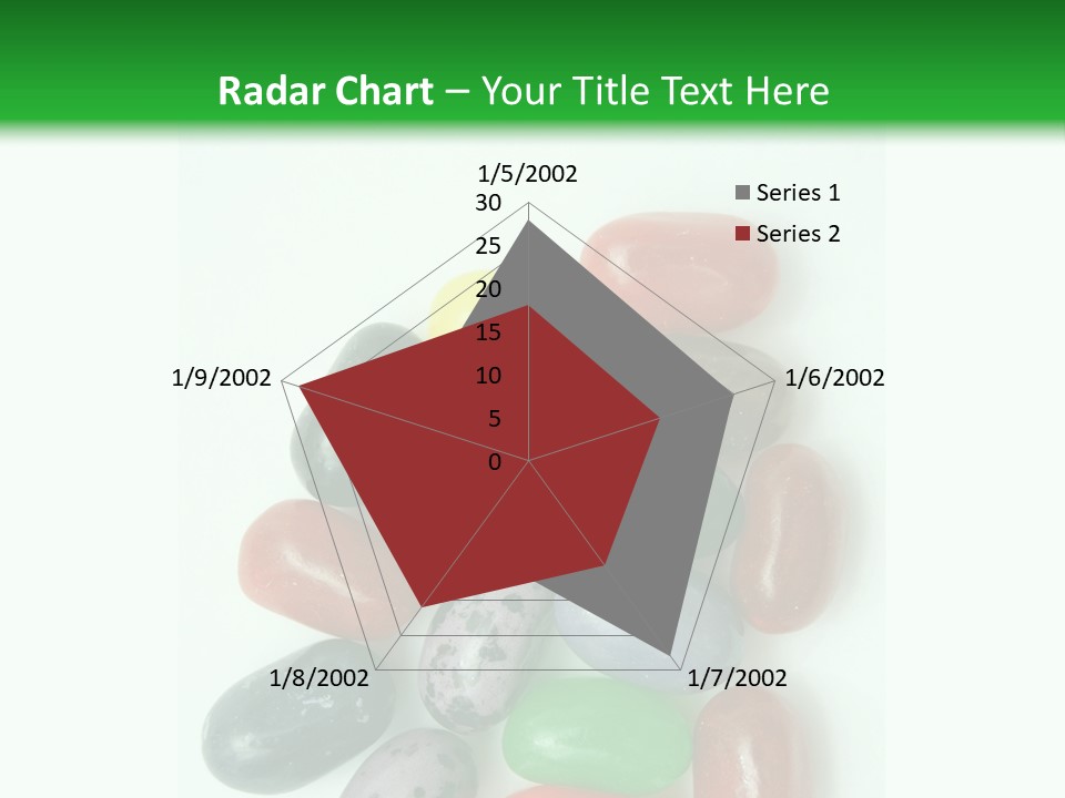 Isolated Fruit Blue PowerPoint Template
