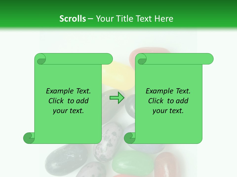Isolated Fruit Blue PowerPoint Template