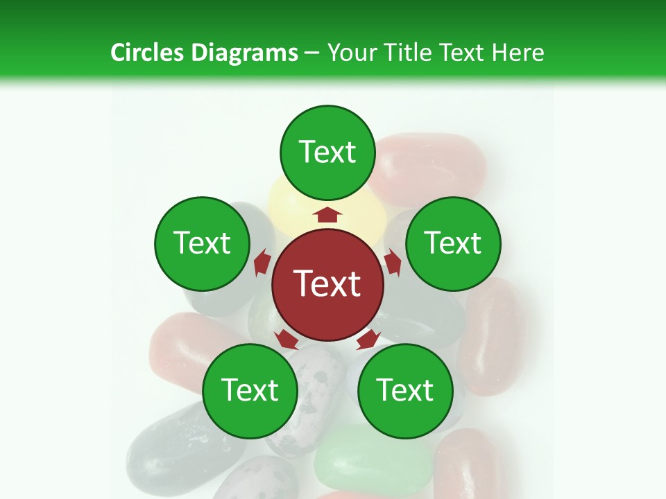 Isolated Fruit Blue PowerPoint Template