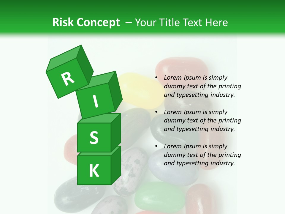 Isolated Fruit Blue PowerPoint Template