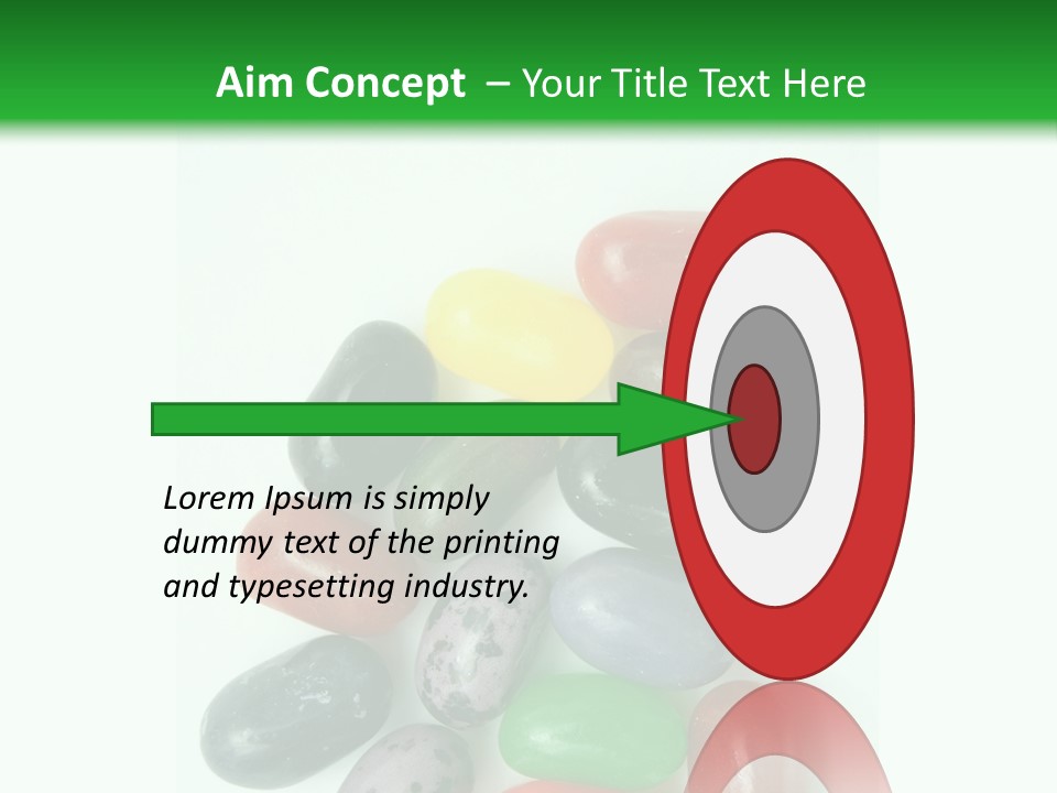 Isolated Fruit Blue PowerPoint Template