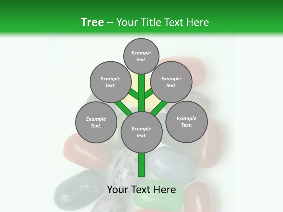 Isolated Fruit Blue PowerPoint Template