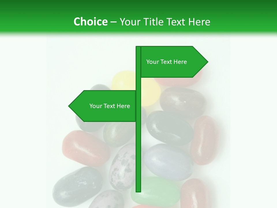 Isolated Fruit Blue PowerPoint Template