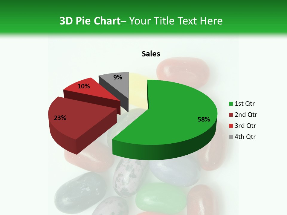 Isolated Fruit Blue PowerPoint Template