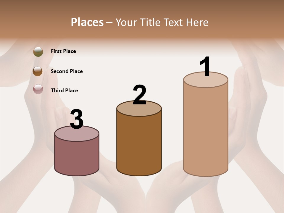 A Group Of Hands Making A Heart Shape PowerPoint Template