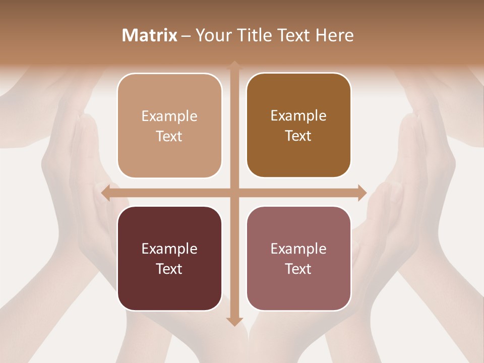 A Group Of Hands Making A Heart Shape PowerPoint Template