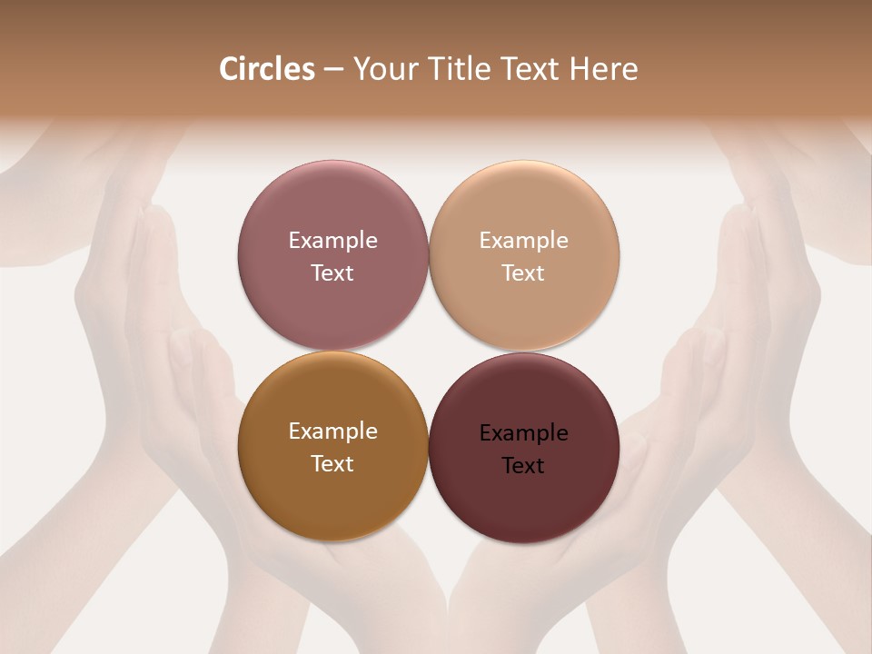 A Group Of Hands Making A Heart Shape PowerPoint Template