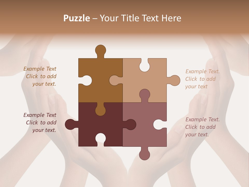 A Group Of Hands Making A Heart Shape PowerPoint Template