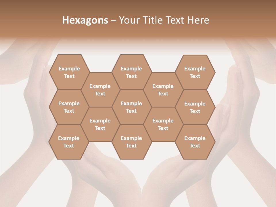 A Group Of Hands Making A Heart Shape PowerPoint Template