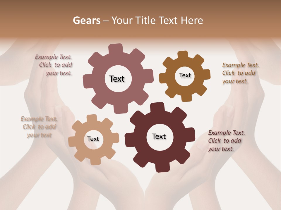 A Group Of Hands Making A Heart Shape PowerPoint Template