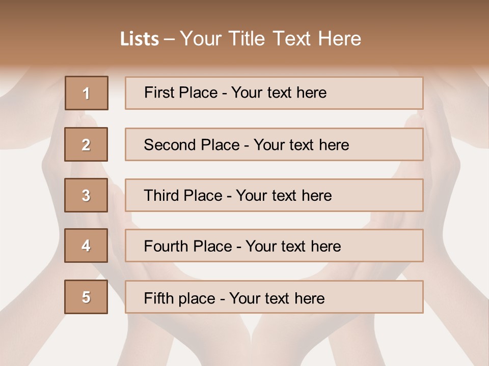 A Group Of Hands Making A Heart Shape PowerPoint Template