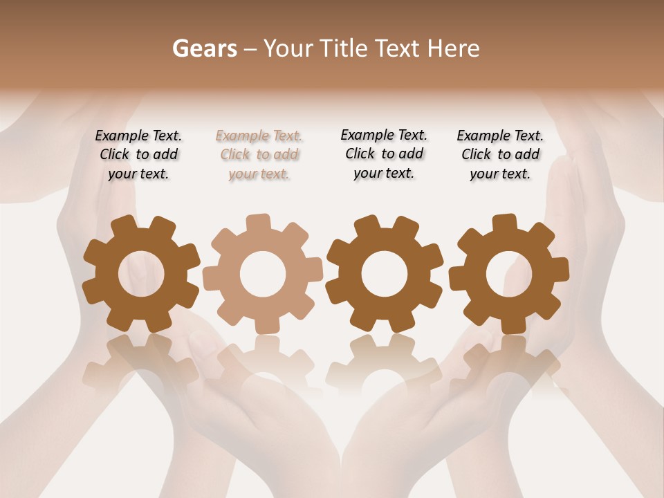 A Group Of Hands Making A Heart Shape PowerPoint Template