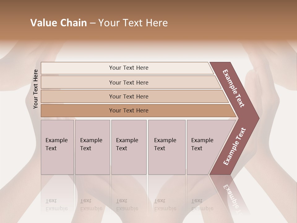 A Group Of Hands Making A Heart Shape PowerPoint Template