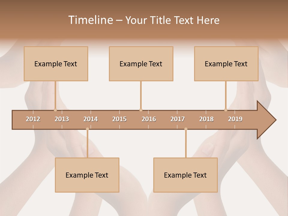 A Group Of Hands Making A Heart Shape PowerPoint Template
