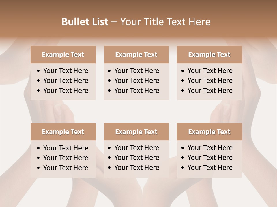 A Group Of Hands Making A Heart Shape PowerPoint Template