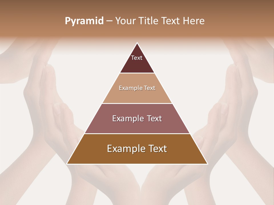 A Group Of Hands Making A Heart Shape PowerPoint Template