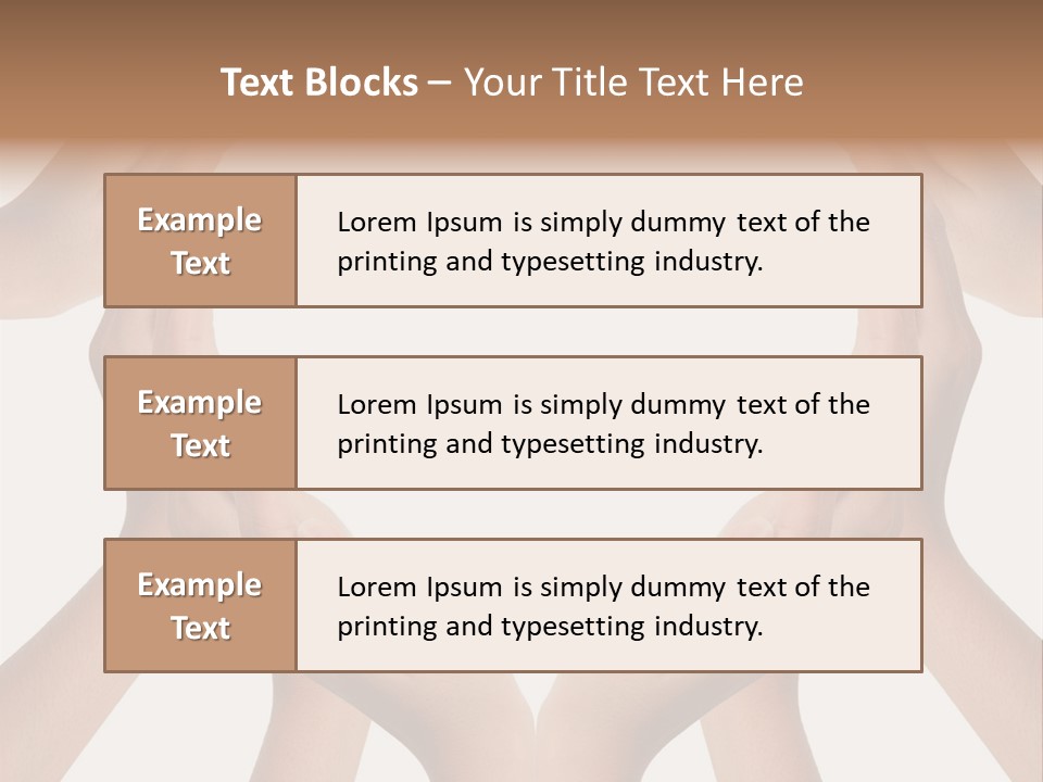 A Group Of Hands Making A Heart Shape PowerPoint Template
