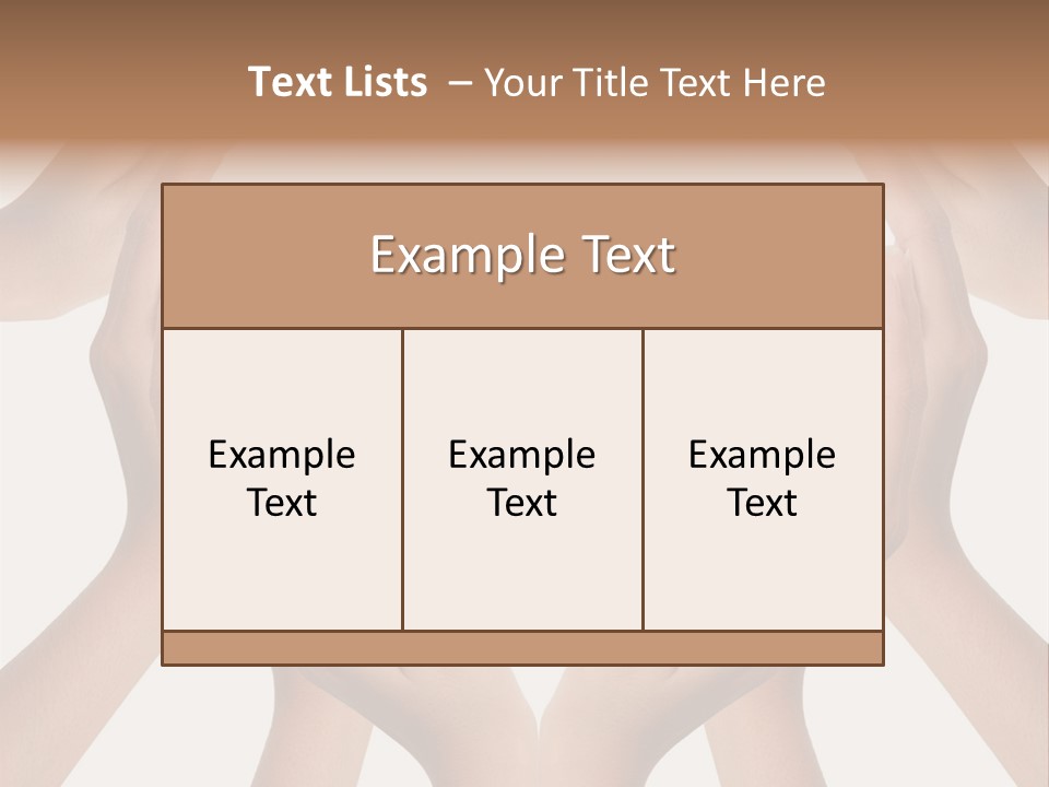 A Group Of Hands Making A Heart Shape PowerPoint Template