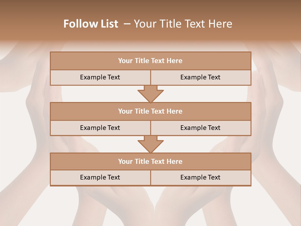 A Group Of Hands Making A Heart Shape PowerPoint Template