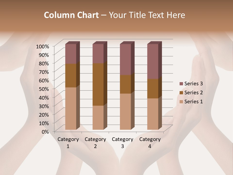 A Group Of Hands Making A Heart Shape PowerPoint Template