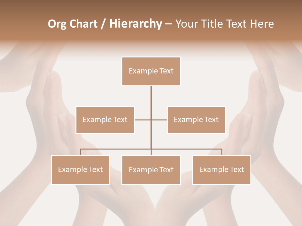 A Group Of Hands Making A Heart Shape PowerPoint Template