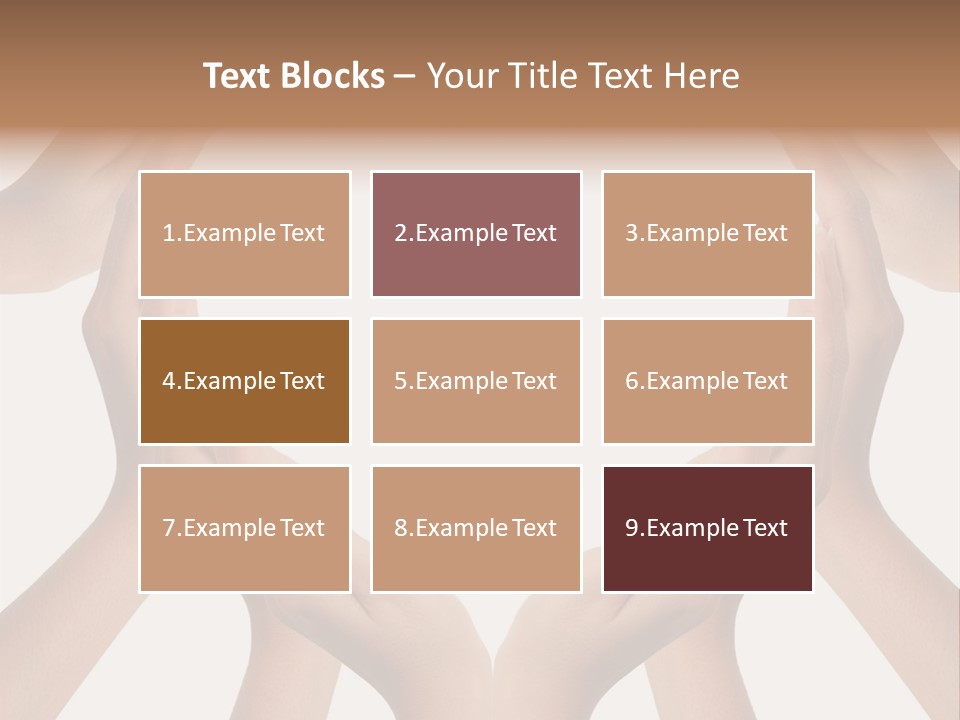 A Group Of Hands Making A Heart Shape PowerPoint Template
