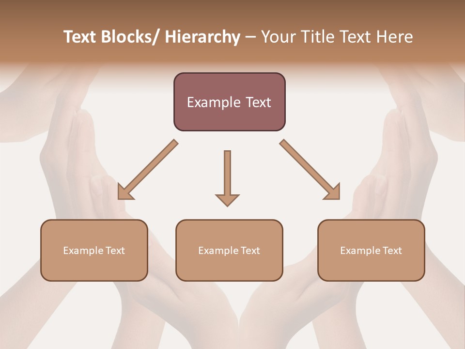 A Group Of Hands Making A Heart Shape PowerPoint Template