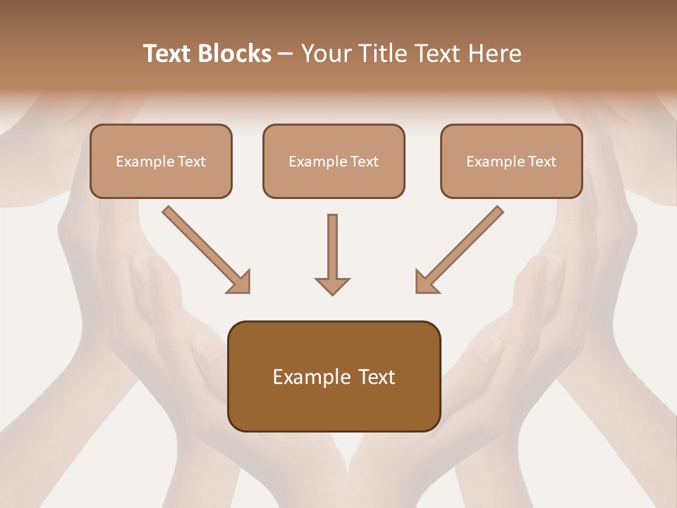 A Group Of Hands Making A Heart Shape PowerPoint Template